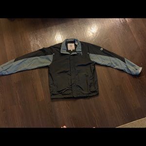 L Timberland black and gray weathergear jacket